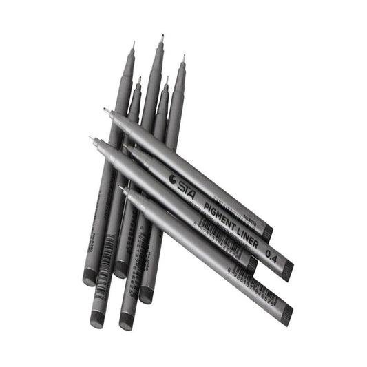 9 Sizes Fine Tip Permanent Marker Pen Sketch Drawing Signature Writing Pen Office School Stationery Crafts