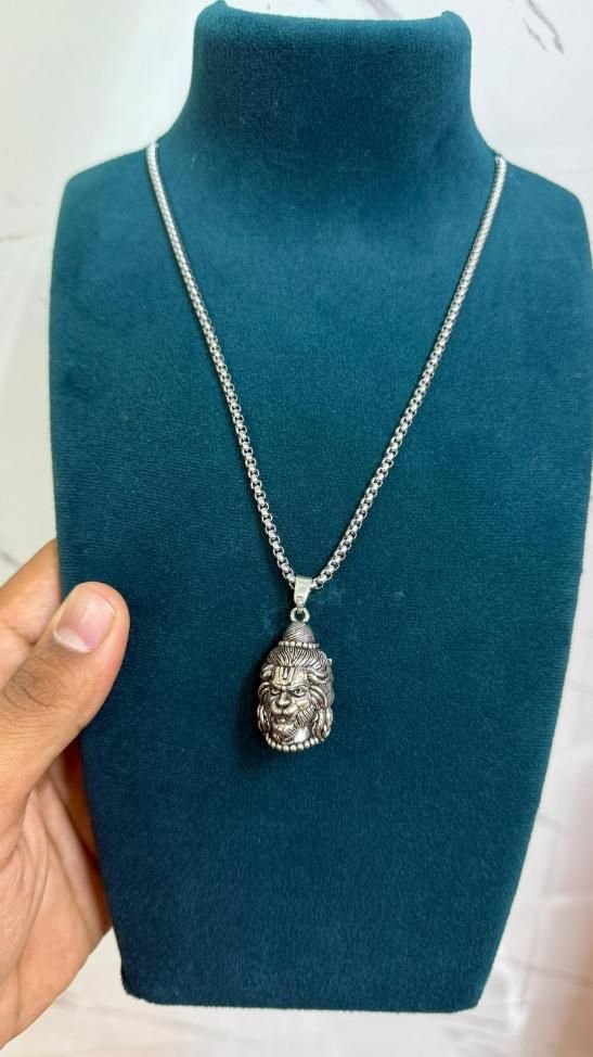 2 Face Pendent of Hanuman/Shankar with Chain Jewellery