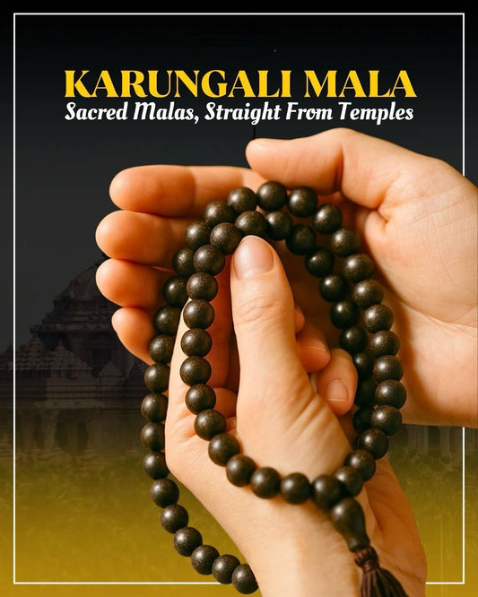 Original Karungali Mala 108 Beads Ebony Wood Jewellery
