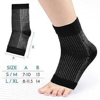 Swelling Arch Heel Socks yoga sport protect socks Accessories Pack of 2 Pair