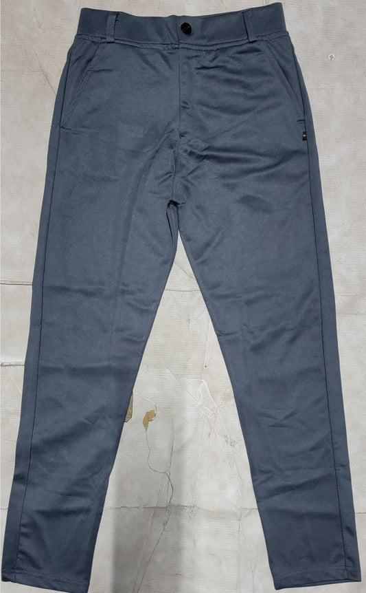 Polyester Blend Solid Slim Fit Mens Formal Trousers Women Western