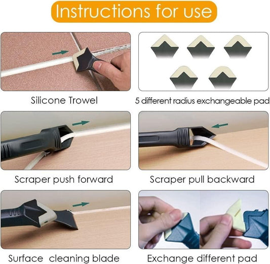 Silicone Scraper Squeegee Glue Remover