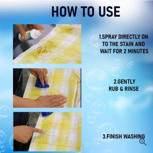 All in One Fabric Stain Remover 100ml (Pack of 2 Bottle 50ml Each)