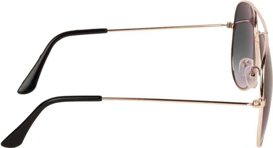 Unisex Black Golden Aviator Sunglass Accessories