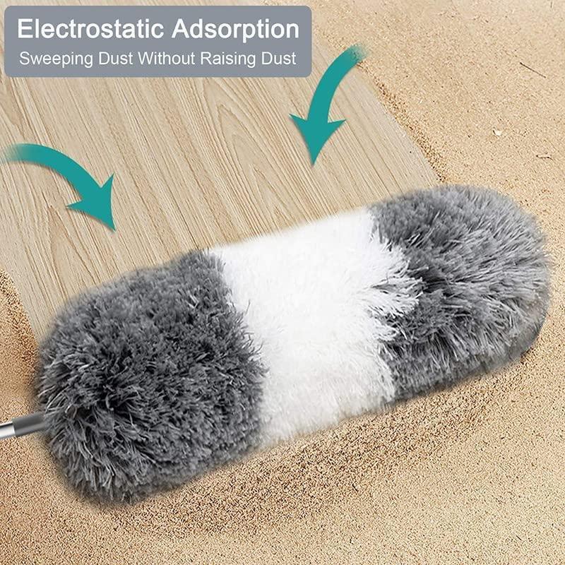 Flexible Mop Duster for Quick and Easy Cleaning with Long Rod Home Essentials