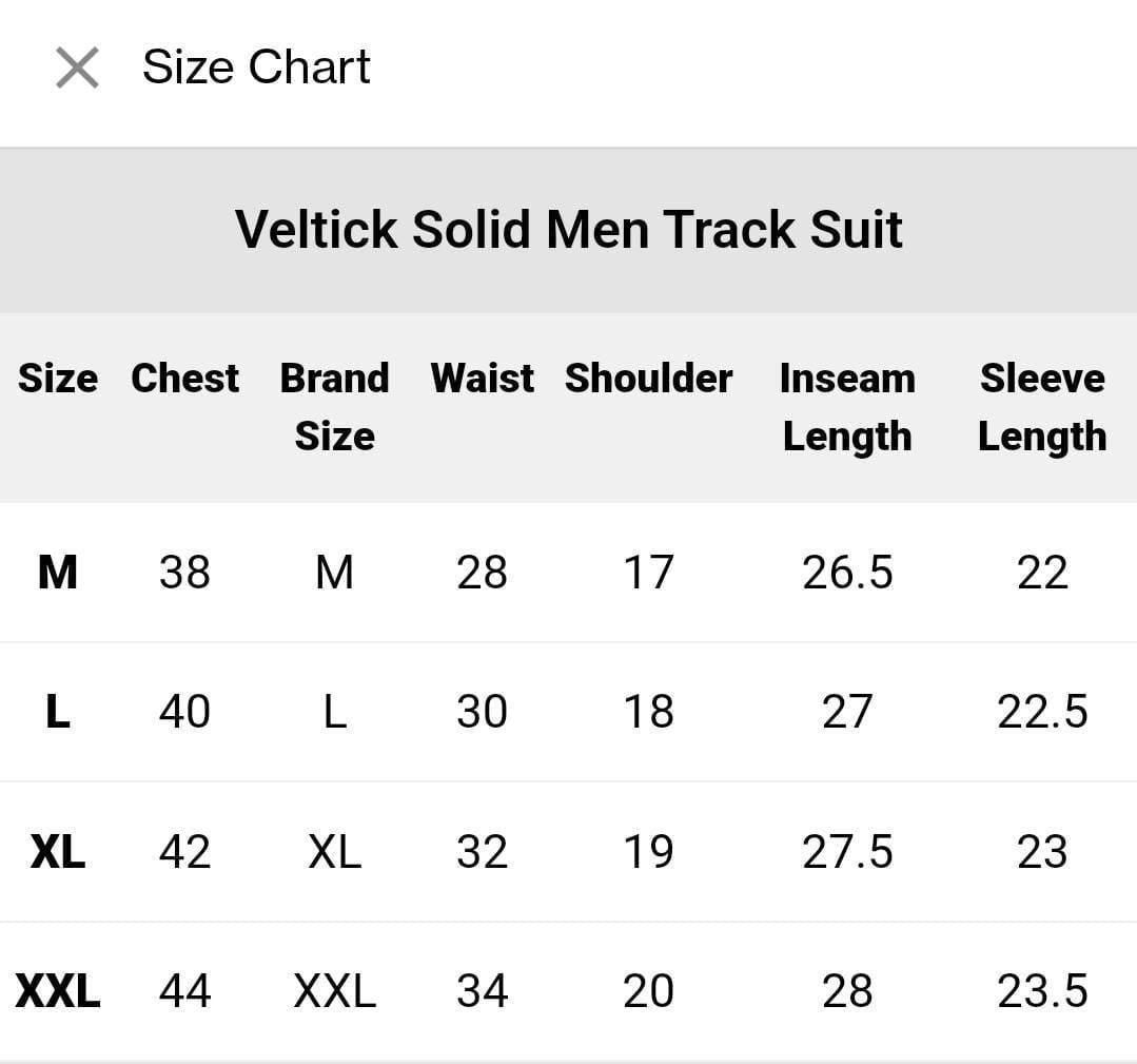 Men's Side Stripe 4 Way Polyester Track Suit Men