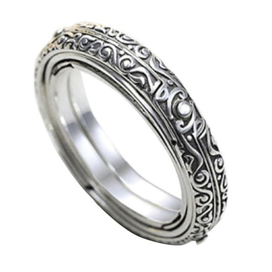 Astronomical Ball Ring Cosmic Finger Ring Couple Jewelry Silver Plated Jewellery