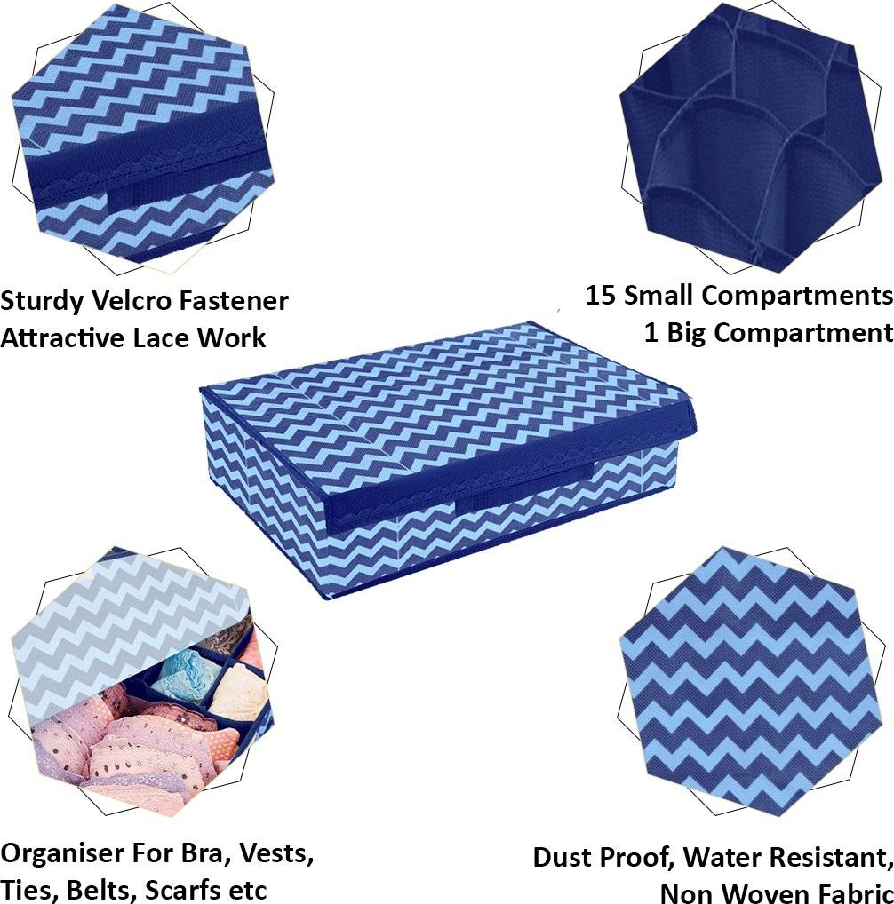 Organizer-Non Woven Drawer Dividers Innerwear Wardrobe Organizer Home Essentials