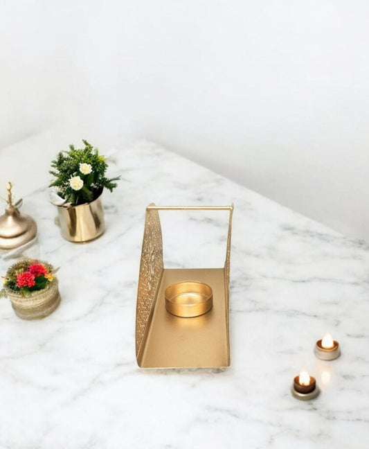 Tea Light Ganesh half Round