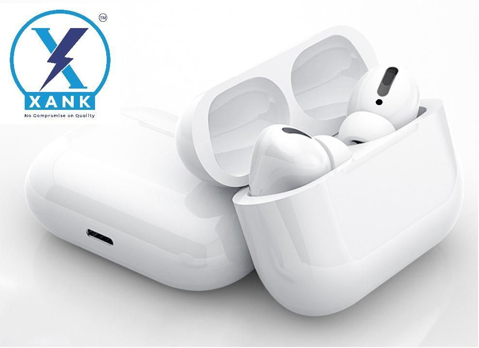 XANK Air-pods Pro with Wireless Charging Case with Sensor Enabled Bluetooth Headset (White, True Wireless) Electronics