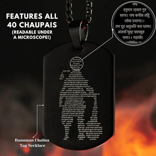 Hanuman Chalisa Pendant With Chain Jewellery