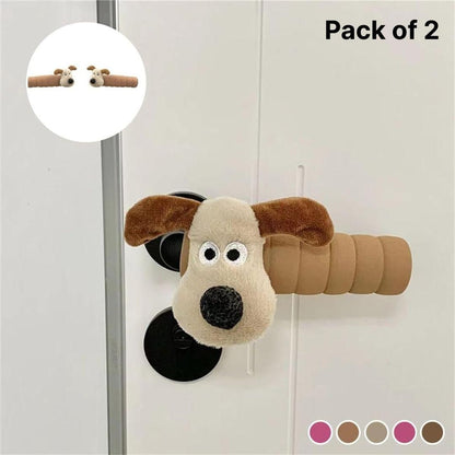 Cute Antistatic and Anti Collision Cartoon Pattern Door Handle Cover Pack of 2 Home Essentials
