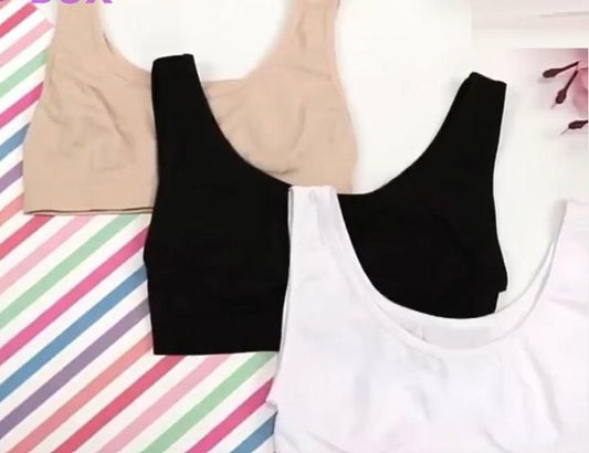 Women's Multicolor Air Bra Pack Of 3 Free Size Women Western