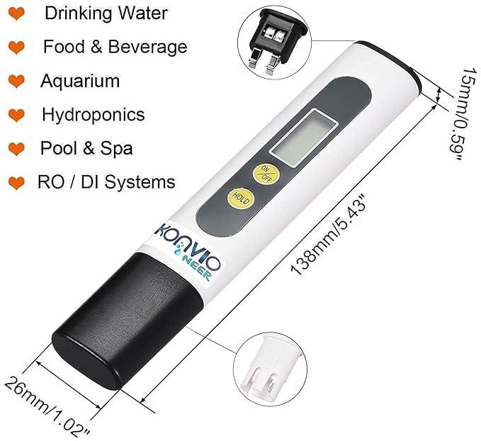 Water TDS Meter Tester Home Essentials