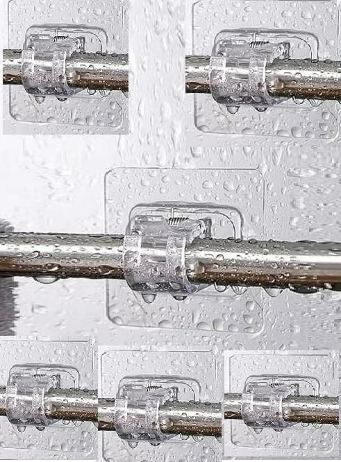 Rods Clips Hook Self Adhesive Pack of 6