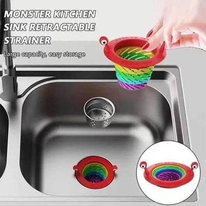 Anti-Blocking Collapsible Sink Strainer Basket - Multicolor (Pack of 2)