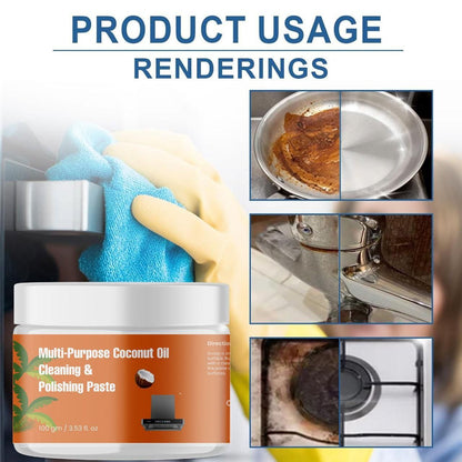 Coconut Oil Kitchen Cleaner Paste 100gram (Pack of 2) Home Essentials