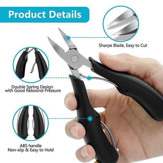 Nail Clipper, Pedicure Clippers Toe Nail Cutter for Men & Women