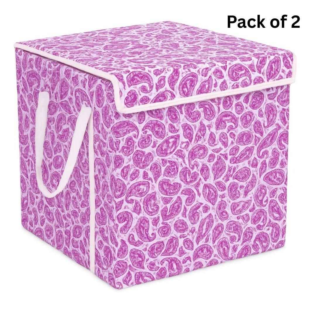 Foldable Laundry Basket/Storage Box (Pack of 2) Home Essentials