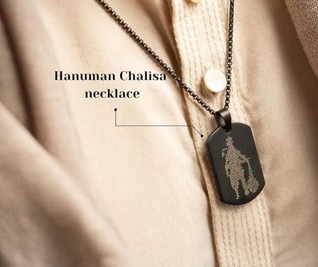 Hanuman Chalisa Pendant With Chain Jewellery