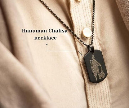 Hanuman Chalisa Pendant With Chain Jewellery