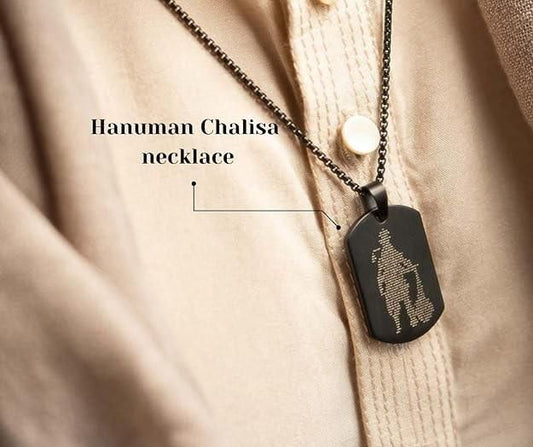 Hanuman Chalisa Pendant With Chain Jewellery