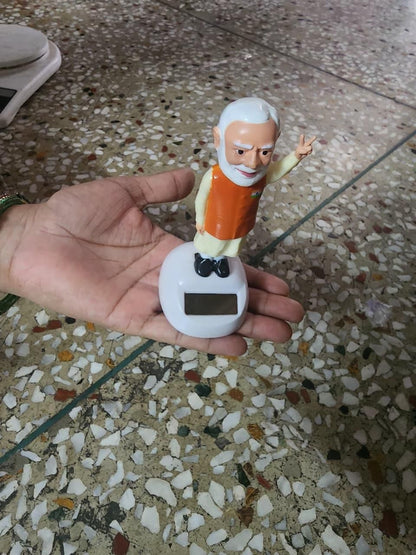 Solar Waving Modi Ji Statue (Pack of 2) Electronics