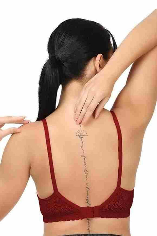 Girls Full Coverage Non-Padded Net Bra (Pack of 2) Women Western