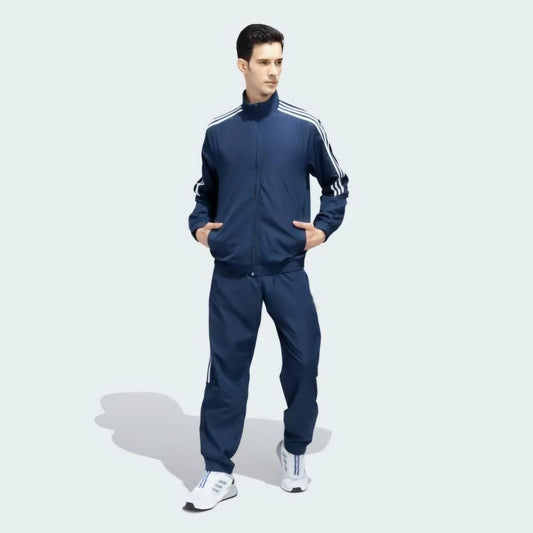 Men's Side Stripe 4 Way Polyester Track Suit Men