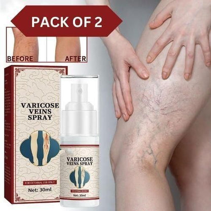 Vein Healing Varicose Veins Treatment Spray Pack of 2 Gym & Wellness