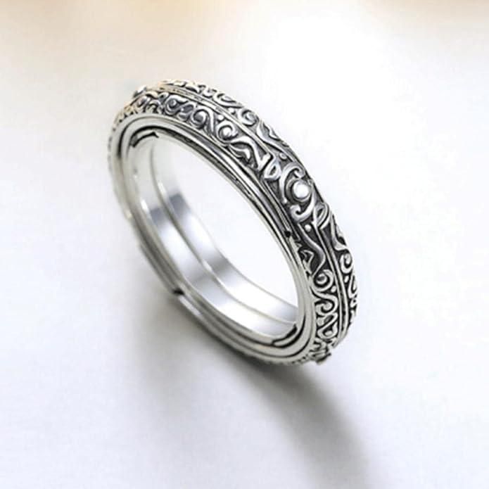 Astronomical Ball Ring Cosmic Finger Ring Couple Jewelry Silver Plated Jewellery