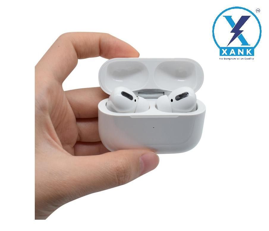 XANK Air-pods Pro with Wireless Charging Case with Sensor Enabled Bluetooth Headset (White, True Wireless) Electronics
