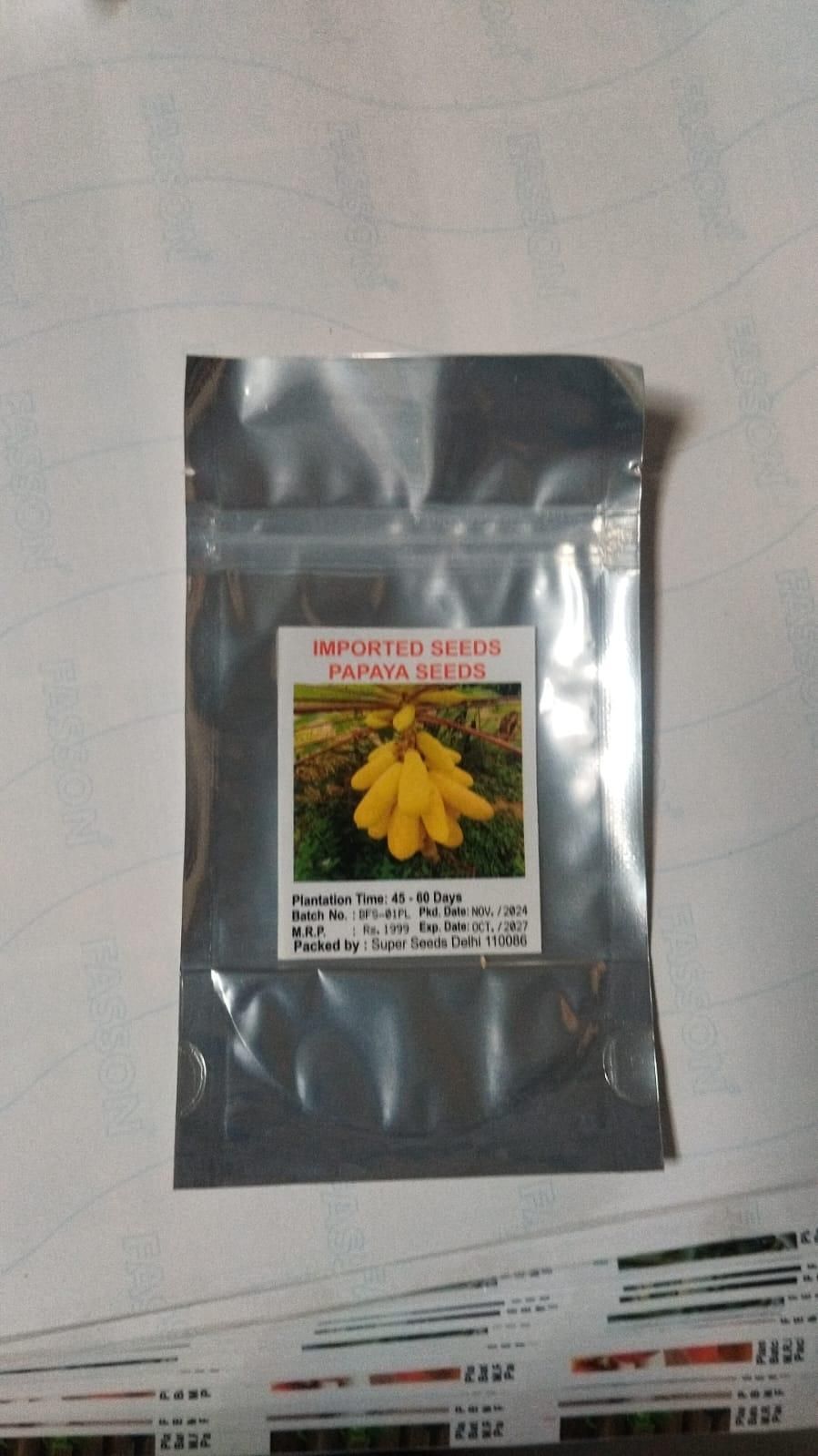 Golden Creamy Papaya Seeds Home Essentials