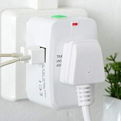 Worldwide Travel Adapter with Built in Dual USB Charger Ports Electronics