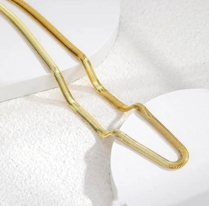 Men's Golden Snake Chain Jewellery