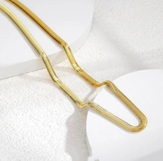 Men's Golden Snake Chain Jewellery