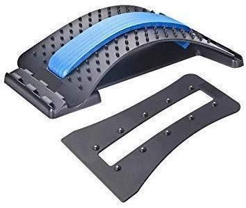 Multi-Level Back Stretcher Posture Corrector Device for Back Pain Relief with Back Support Mate Magic Back Stretching Massage (Blue) Gym & Wellness