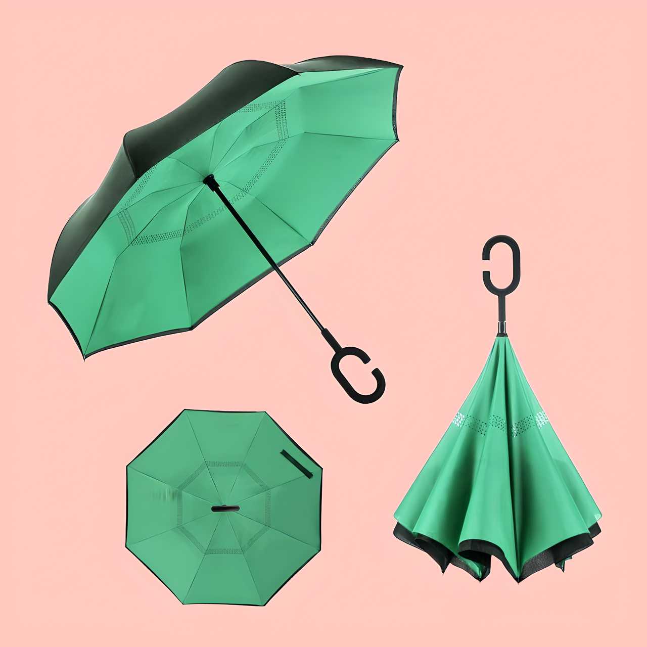 Double Layer Inverted Reversible Umbrella (Multicolor) Accessories