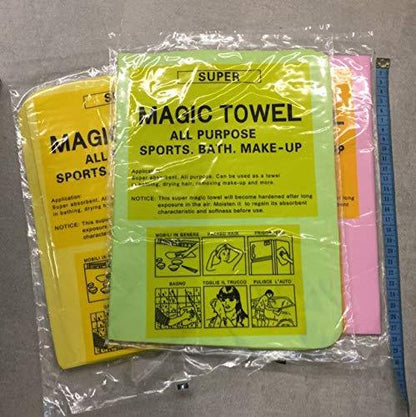 Towel-Magic Towel Reusable Absorbent Water for Kitchen Cleaning Car Cleaning(Pack of 4)