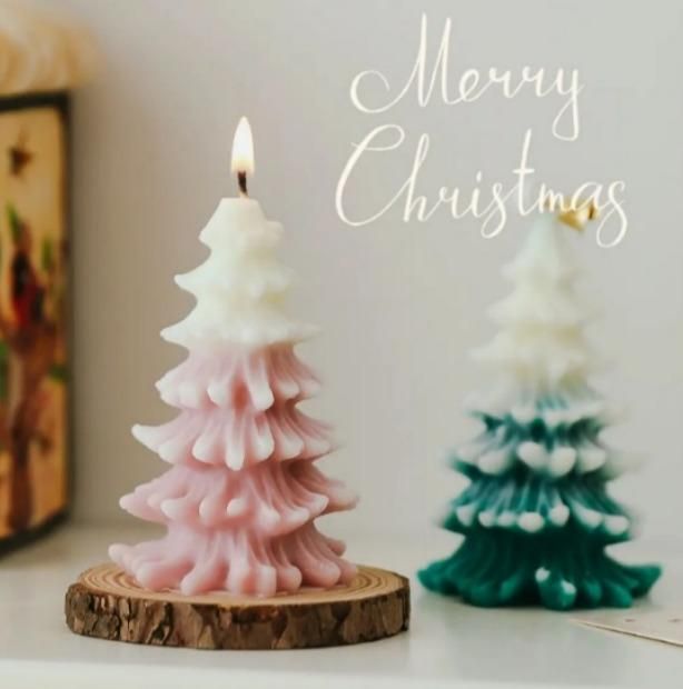 Long Scented Christmas Tree Candle Home Essentials