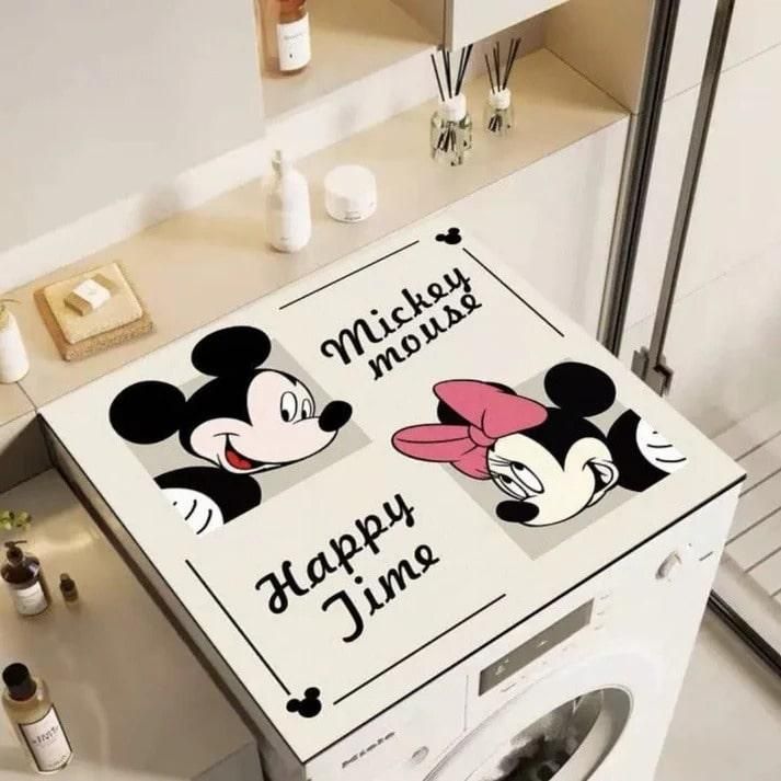 Cute Mickey & Minnie Washing Machine Top Cover Home Essentials
