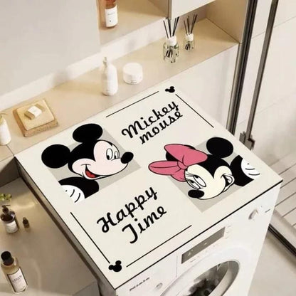 Cute Mickey & Minnie Washing Machine Top Cover Home Essentials