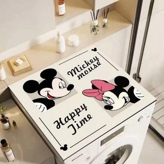 Cute Mickey & Minnie Washing Machine Top Cover Home Essentials
