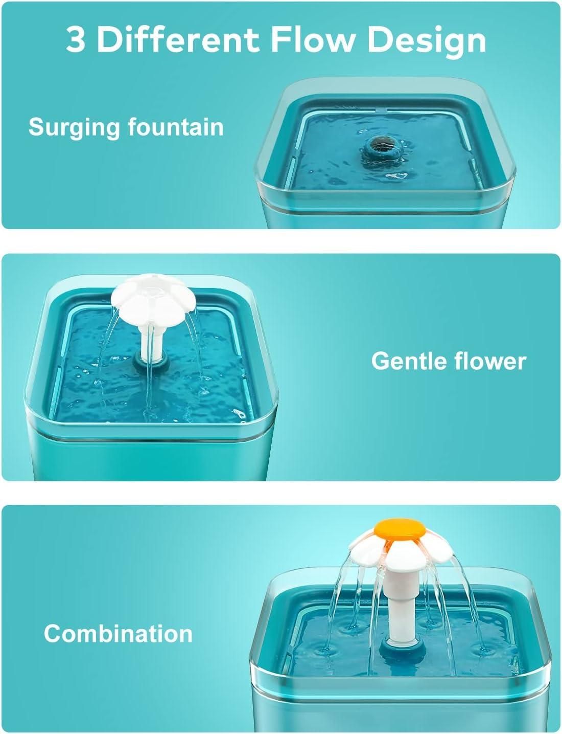 2L Small Pet Water Fountain for Kitten & Small Dogs Home Essentials