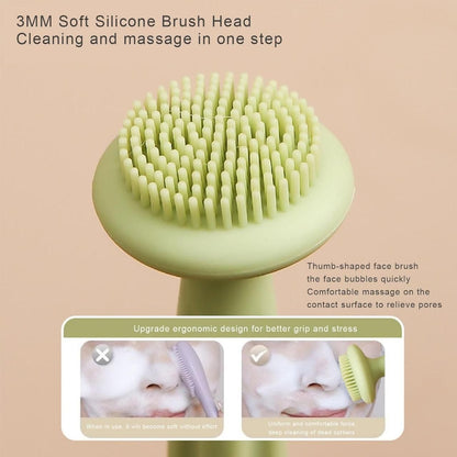 Double Headed Face Cleansing Brush Pack of 2 Beauty & Personal Care