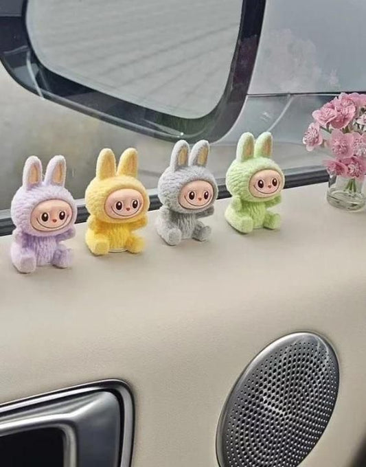 Trendy Labubu Mini Car Dashboard ( Pack of 4 ) c&b Accessories
