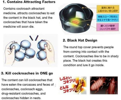 Small Traps Kill Cockroach (Pack of 18 Pcs) Home Essentials