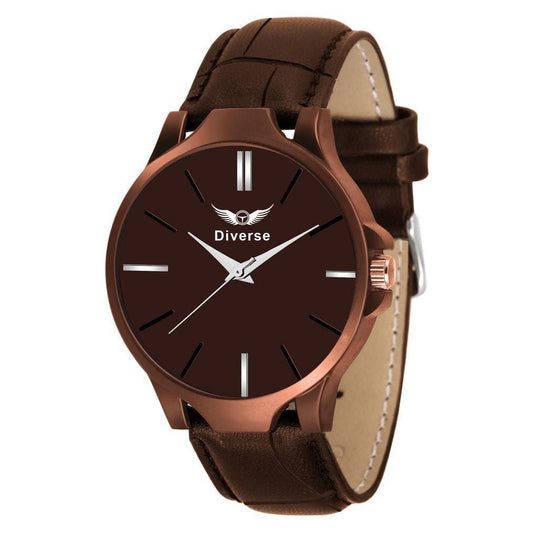 Men's Analog Leather Watch Accessories