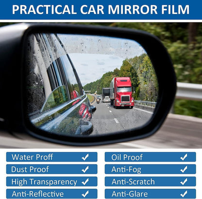 Anti Fog Anti Mist Rainproof Universal Car Accessories Rear-View Mirror (Pack of 2)