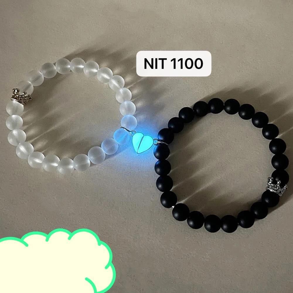 2pcs glow in the dark lover bracelets with a pair of beleket bff bracelets Jewellery